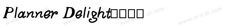 Planner Delight字体转换